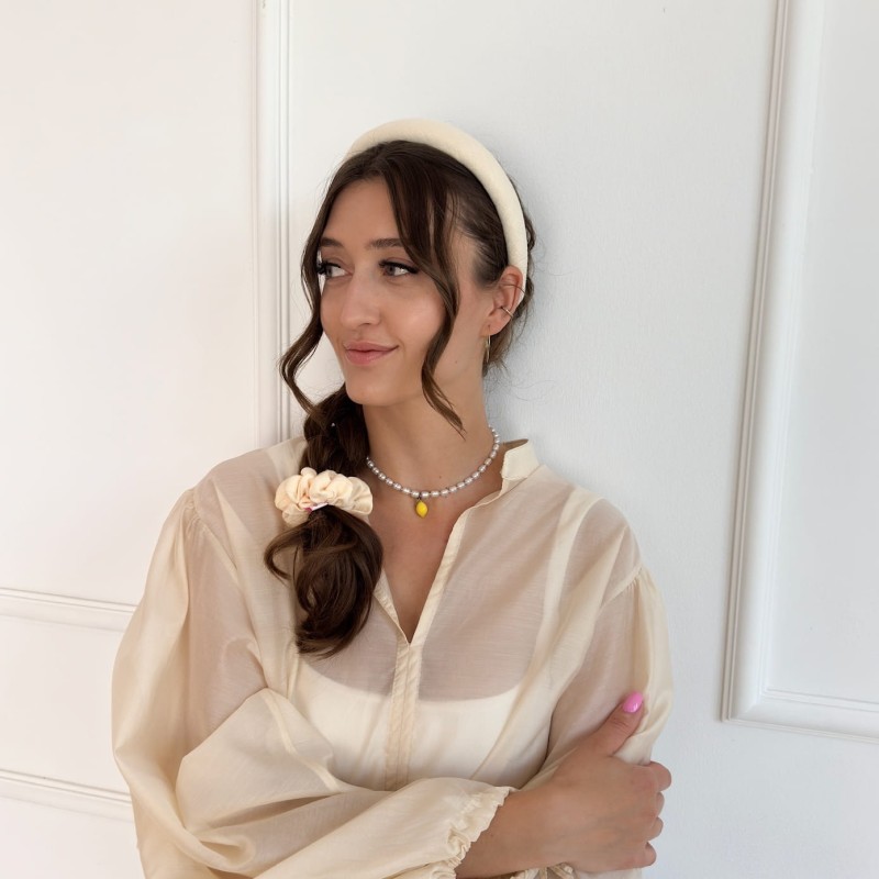 LNIANA SCRUNCHIE SMALL DOVE