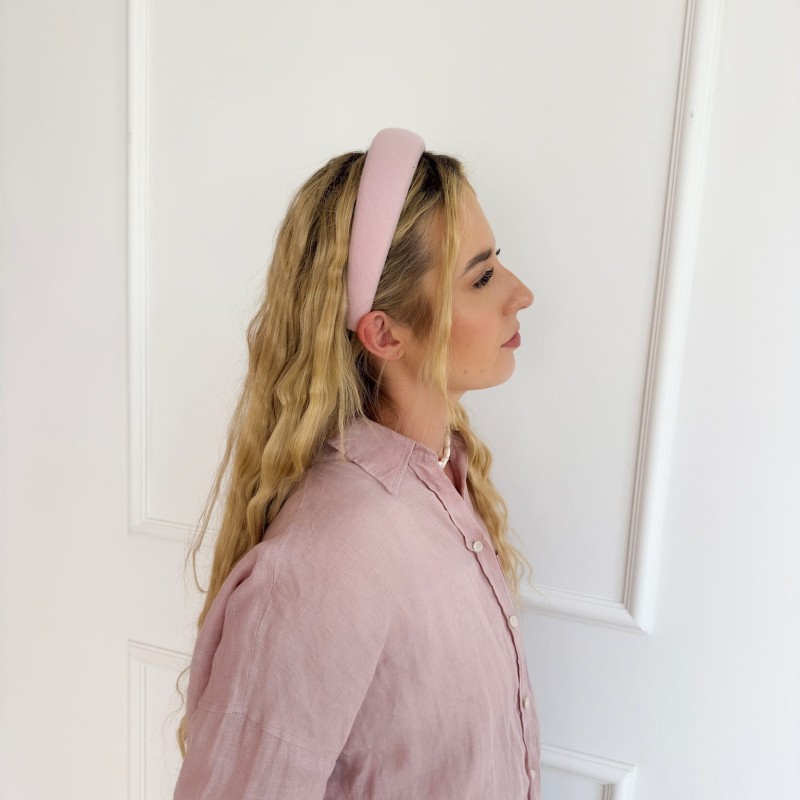 OPASKA LNIANA GŁADKA SOFT PINK L