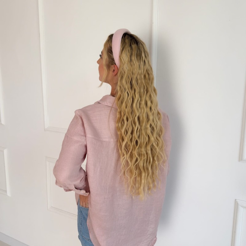 OPASKA LNIANA GŁADKA SOFT PINK L