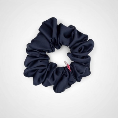 MEDIUM SCRUNCHIE NAVY BLUE
