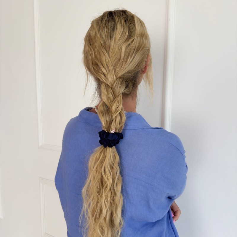 MINI SCRUNCHIE NAVY BLAU