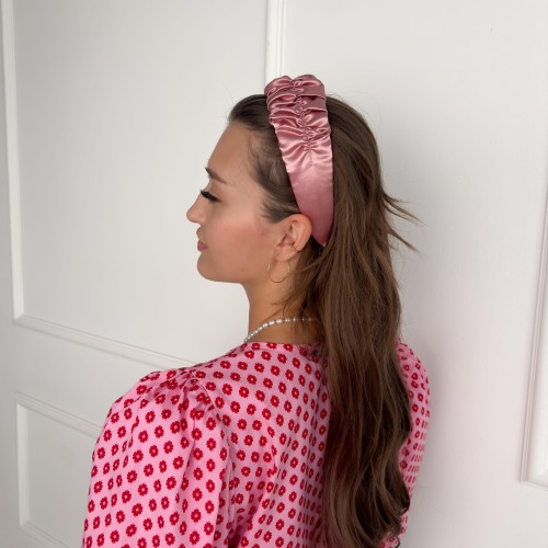  Opaska Marszczona Dusty Rose 