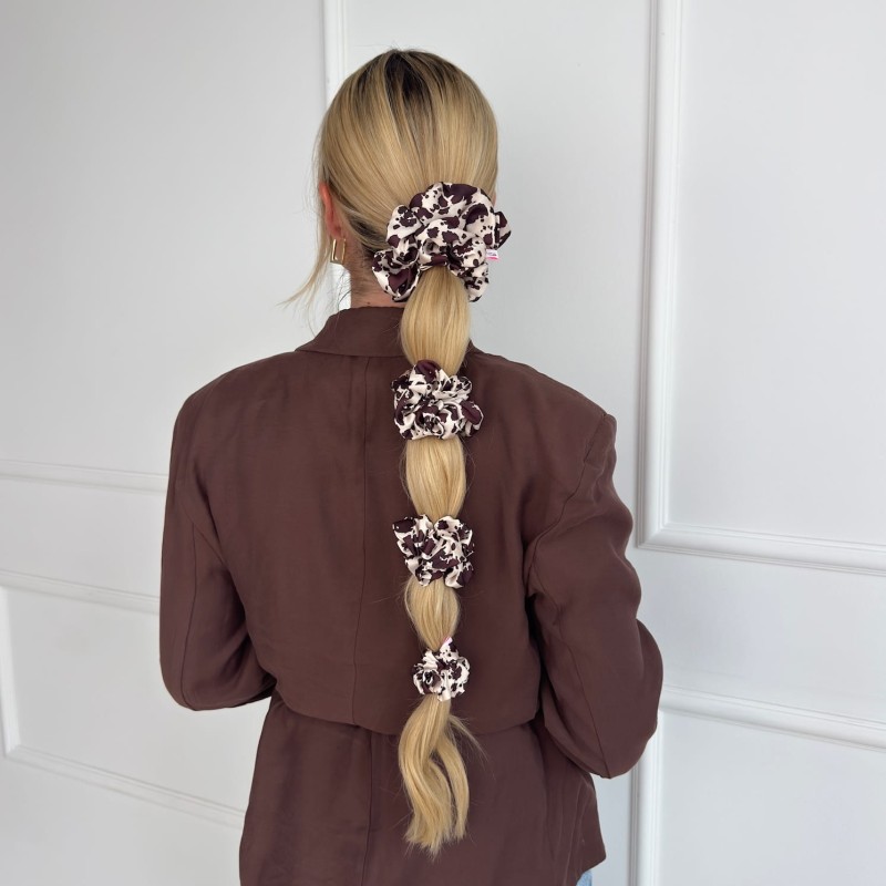 ZESTAW CZTERECH SCRUNCHIE KRÓWKA