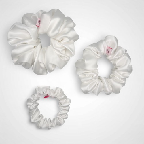 Zestaw jedwabnych gumek White