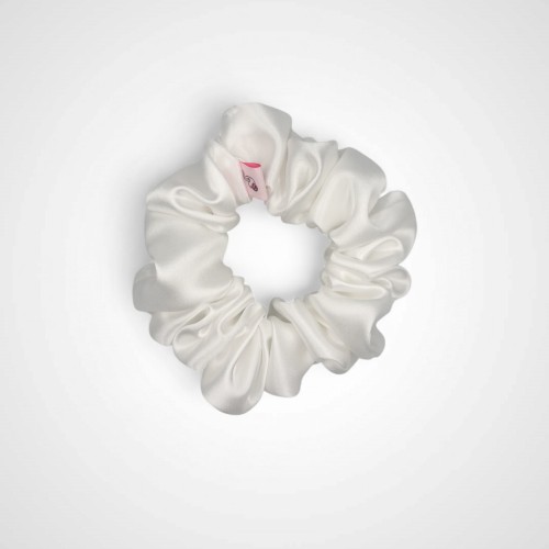 Jedwabna gumka Medium White