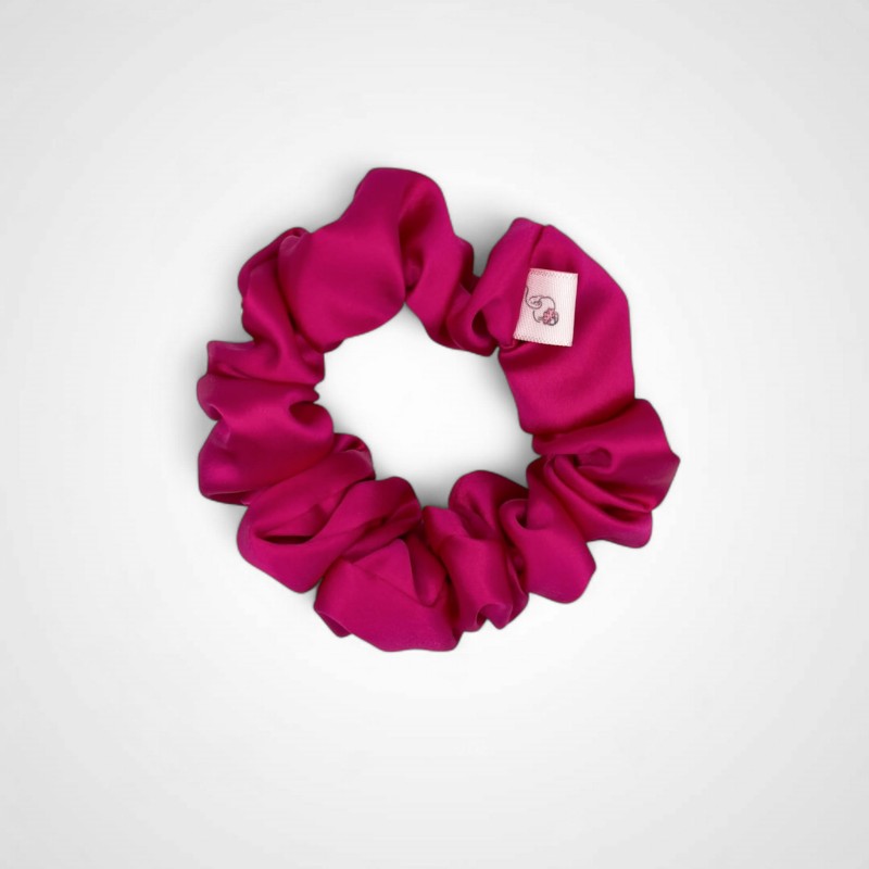 SMALL JEDWABNA GUMKA RÓŻOWA