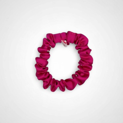 Jedwabna gumka Mini Amarant