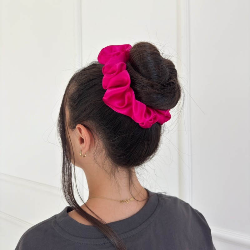 JEDWABNA GUMKA RÓŻOWA MAXI