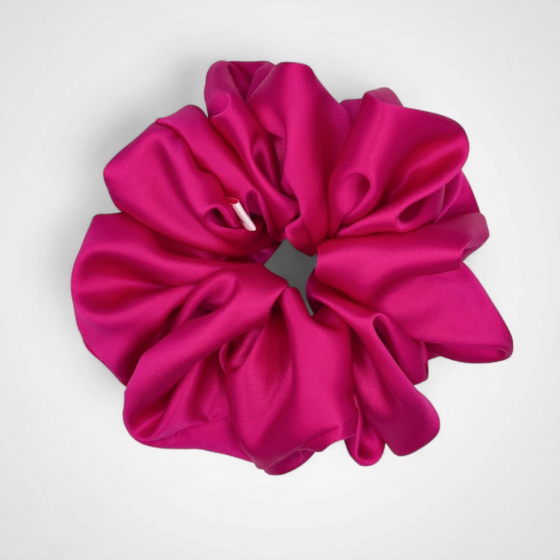 OGROMNA JEDWABNA GUMKA AMARANTOWA