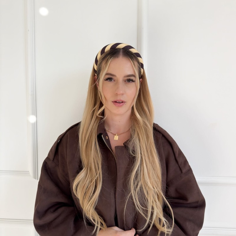 OPASKA NA FORMIE BRĄZOWO ŻÓŁTA M